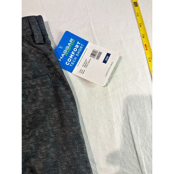 Haggar Comfort In Motion Tech Shorts Mens Size 30w 9.5” Inseam Gray NWT - Picture 6 of 8
